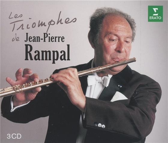 Johann Sebastian Bach (1685-1750), Georg Philipp Telemann (1681-1767), Georg Friedrich Händel (1685-1759), Carl Philipp Emanuel Bach (1714-1788), … - Les Triomphes De Jean-Pierre Rampal 3 CD