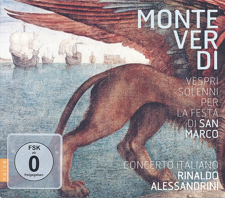 Monica Piccinini, Claudio Monteverdi (1567-1643), Rinaldo Alessandrini & Concerto Italiano - Vespri Solenni Di San Marco CD + DVD