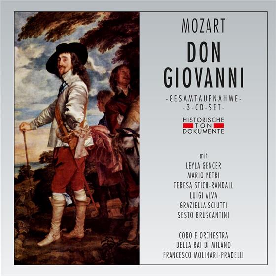 Wolfgang Amadeus Mozart (1756-1791), Leyla Gencer, Francesco Molinari-Pradelli & Orchestra della RAI Milano - Don Giovanni - Gesamtaufnahme Mailand 1960 3 CD