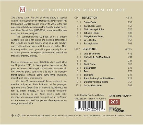 Ostad Elahi - Exhibition In Metropolitan Museum New York 2 CDs