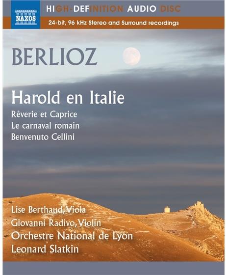 Berlioz, Leonard Slatkin, Giovanni Radivo, Lise Berthaud & Orchestre National de Lyon - Harold en Italie, Reverie et Caprice, Carnaval romain, Benvenuto Cellini - Bluray Audio