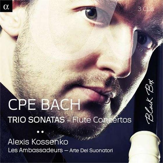 Carl Philipp Emanuel Bach (1714-1788), Alexis Kossenko, Les Ambassadeurs & Arte dei Suonatori - Trio Sonatas, Flute Concertos, Flötenkonzerte 3 CD