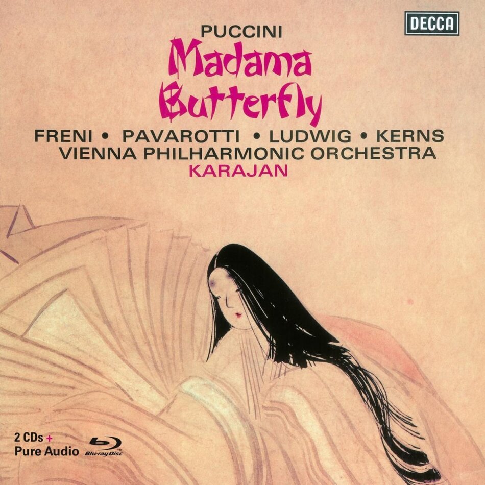 Luciano Pavarotti & Giacomo Puccini (1858-1924) - Madama Butterfly - Pure Audio - Bluray Only 2 CDs + Blu-ray