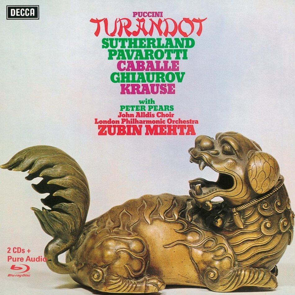 Luciano Pavarotti & Giacomo Puccini (1858-1924) - Turandot (Pure Audio) - Pure Audio - Bluray Only 2 Blu-rays