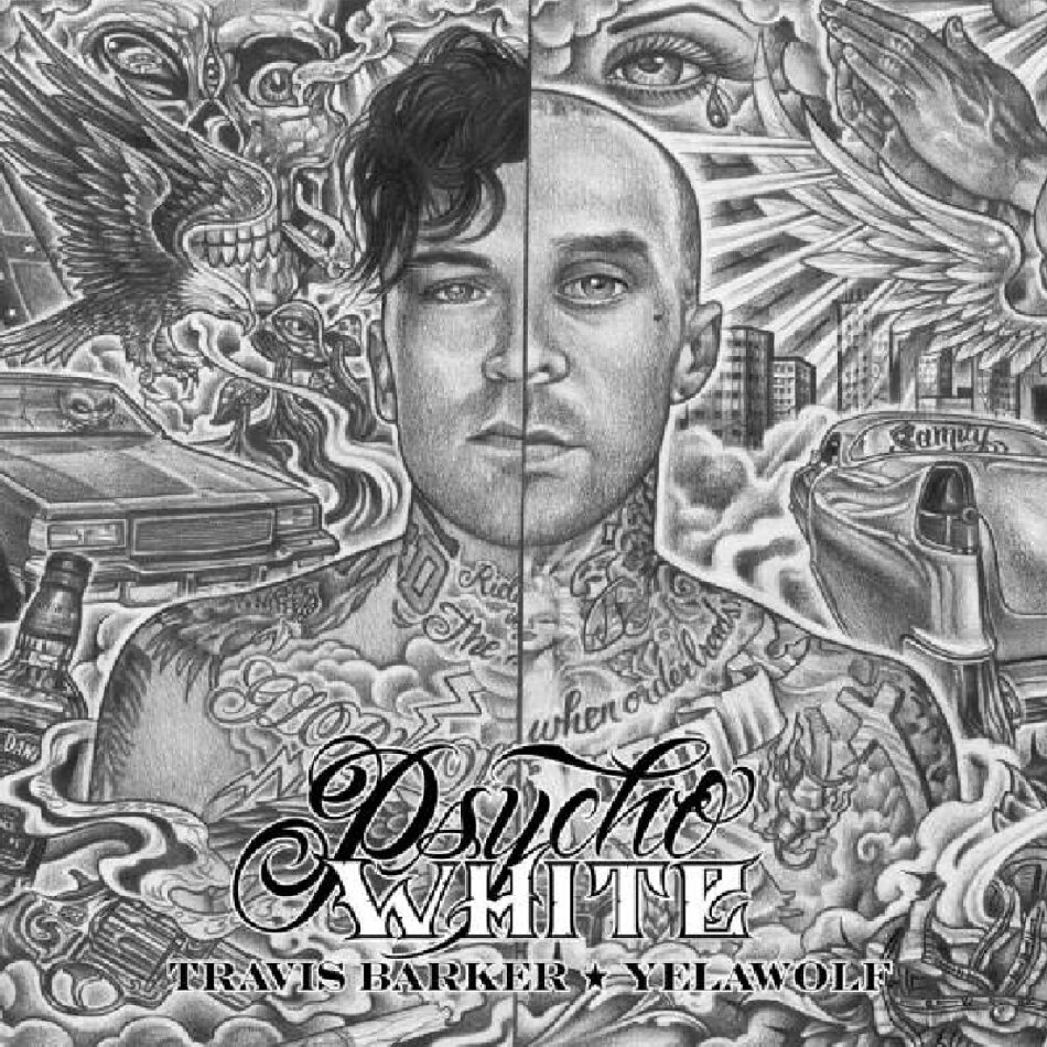 Travis Barker (Blink 182) & Yelawolf - Psycho White Colored, LP