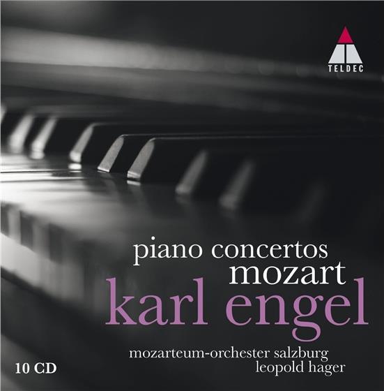 Wolfgang Amadeus Mozart (1756-1791), Leopold Hager, Karl Engel, Till Engel & Mozarteum Orchester Salzburg - Piano Concertos No.1-27 10 CDs