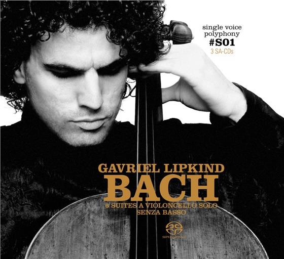 Johann Sebastian Bach (1685-1750) & Gavriel Lipkind - 6 Cellosuiten Limited Edition, 3 SACDs