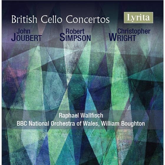 John Joubert (*1927), Robert Simpson, Christopher Wright *1954, William Boughton, Raphael Wallfisch, … - British Cello Concertos