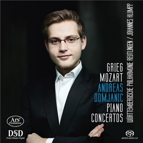 Edvard Grieg (1843-1907), Wolfgang Amadeus Mozart (1756-1791), Johannes Klumpp, Andreas Domjanic & Württembergische Philharmonie Reutlingen - Grieg - Mozart: Piano Concertos SACD
