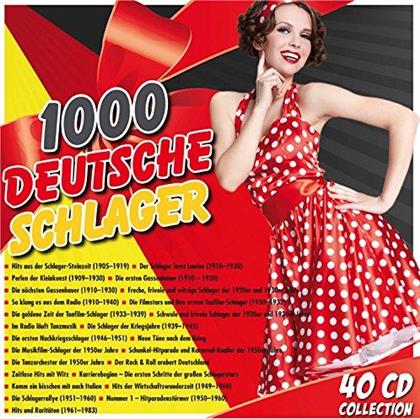 1000 Deutsche Schlager - Various - 2015 Boxset Version (40 CDs)