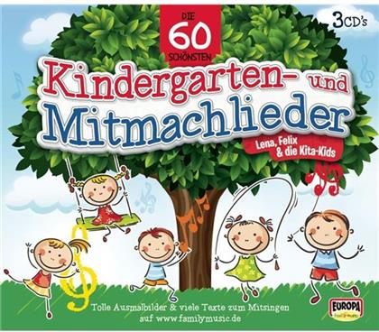 Lena, Felix Fr&ouml;hlich & Kita-Kinder - 60 Sch&ouml;nsten Kindergartenlieder (3 CDs)