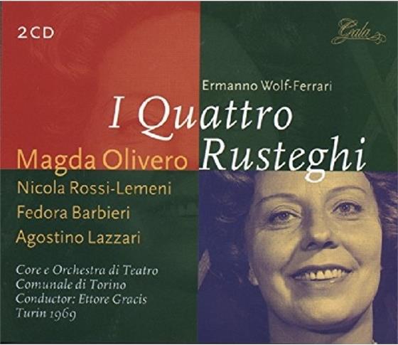 Coro e Orchestra di Teatro Comunale di Torino, Magda Olivero, Nicola Rossi-Lemeni, Fedora Barbieri, Agostino Lazzari, … - Quattro Rusteghi, I 2 CDs