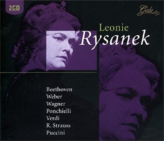 Ludwig van Beethoven (1770-1827), Carl Maria von Weber (1786-1826), Richard Wagner (1813-1883), Amilcare Ponchielli (1834-1886), … - Leonie Rysanek 2 CDs