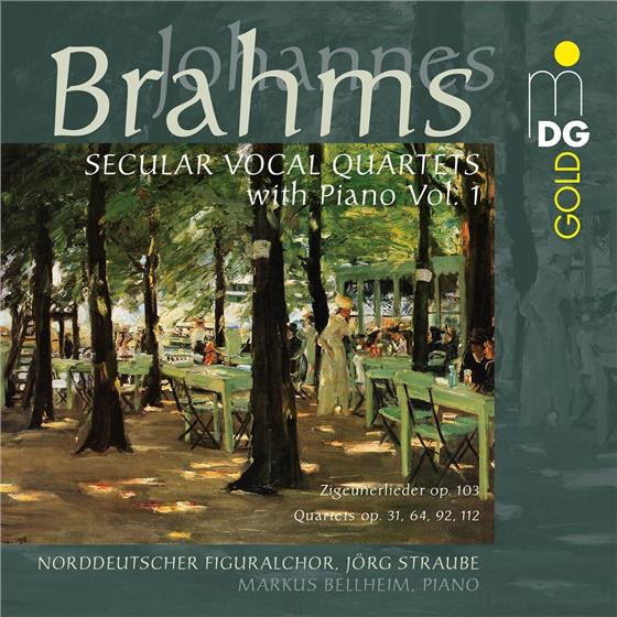 Johannes Brahms (1833-1897), Jörg Straube, Markus Bellheim & Norddeutscher Figuralchor - Secular Vocal Quartets With Piano - 1 SACD