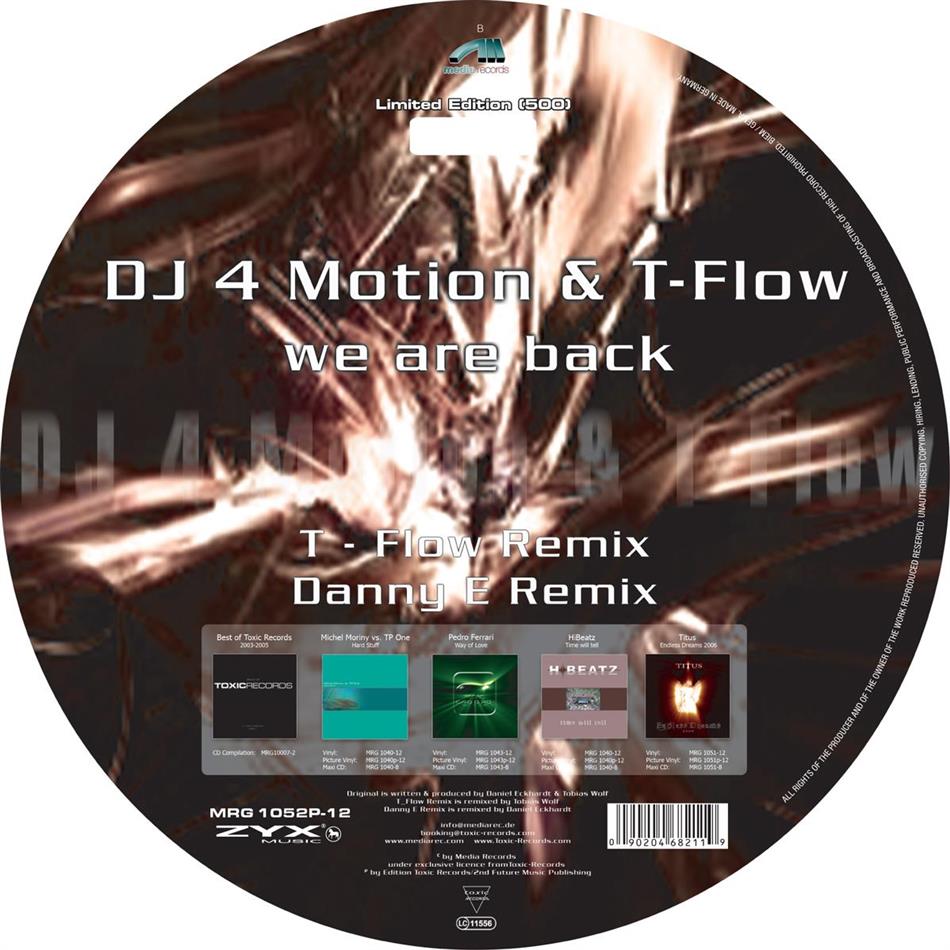DJ 4 Motion & T-Flow - We Are Back - Picture Disc 12" Maxi