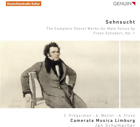 Camerata Musica Limburg, Franz Schubert (1797-1828), Jan Schumacher, Christoph Prégardien, … - Sehnsucht - Complete Choral Works For Male Voices By Franz Schubert, Vol. 1