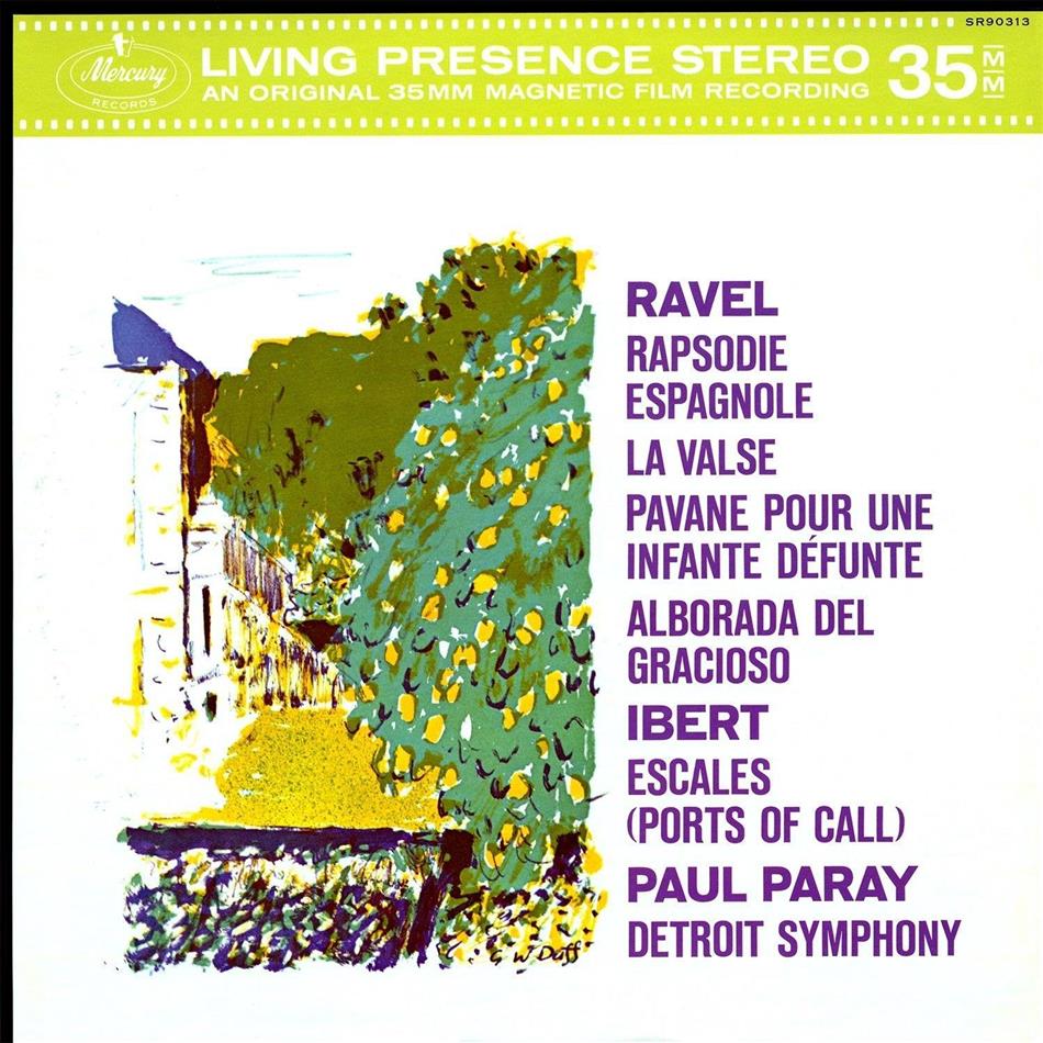 Maurice Ravel (1875-1937), Jacques Ibert (1890-1962), Paul Paray (1886-1979) & Detroit Symphony - Rapsodie Espagnole, La Valse, Pavane Pour Une Infante Defunte, Alborada Del Gracioso - Ibert: Escales (Ports Of Call) - Original 35 MM Magnetic Film Recording LP