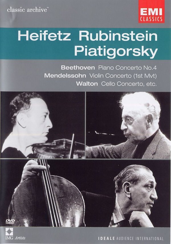 Artur Rubinstein, Jascha Heifetz & Gregor Piatigorsky - Beethoven / Mendelssohn / Walton EMI Classics