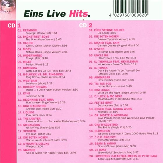 Eins Live Hits 2 CDs