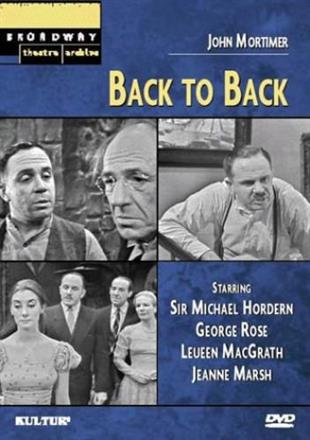 Back to back - (Filmed stage plays b/w)