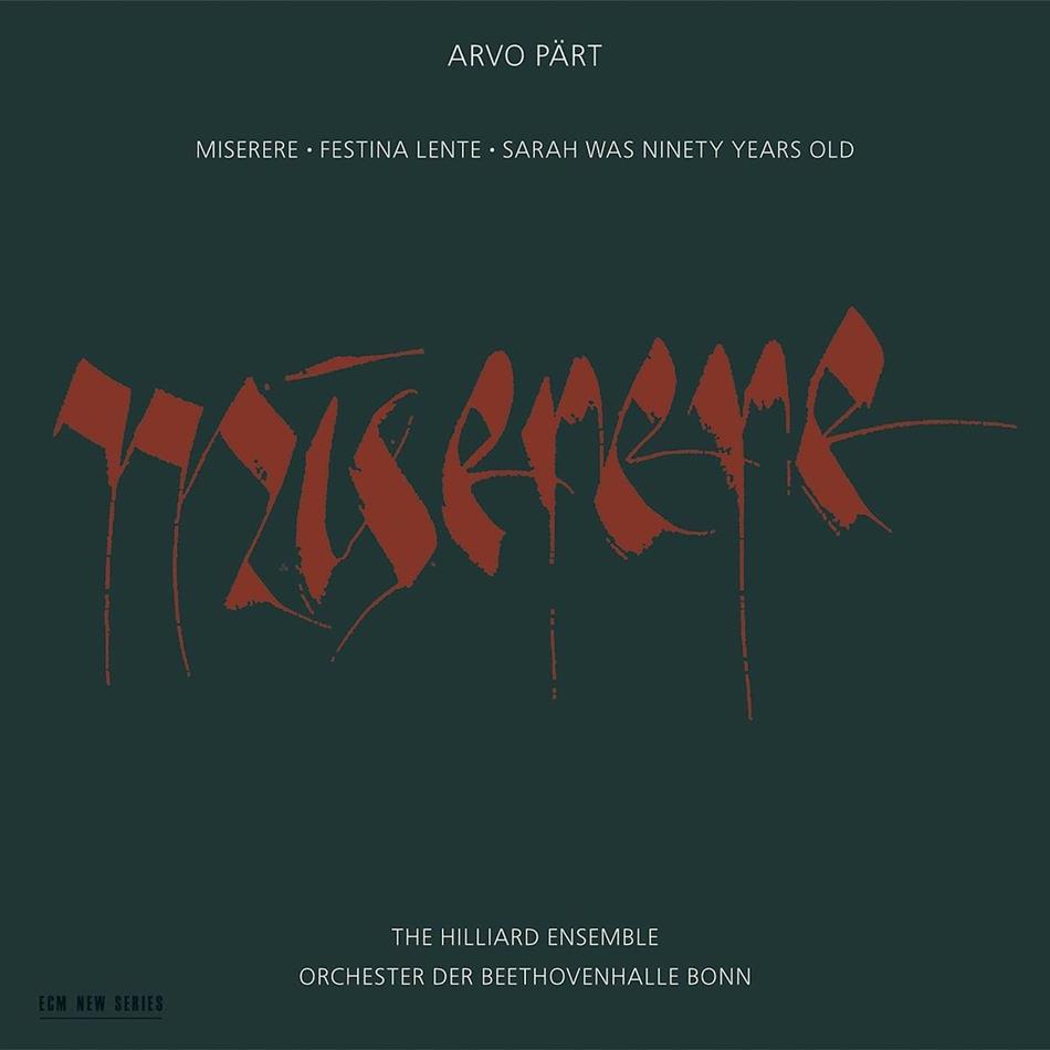 Arvo Pärt (*1935) & Arvo Pärt (*1935) - Miserere