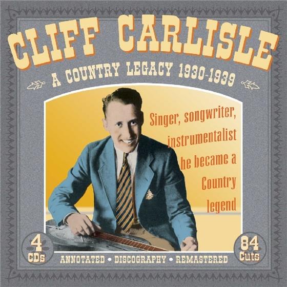 Cliff Carlisle - A Country Legacy 1930-39 2 CDs
