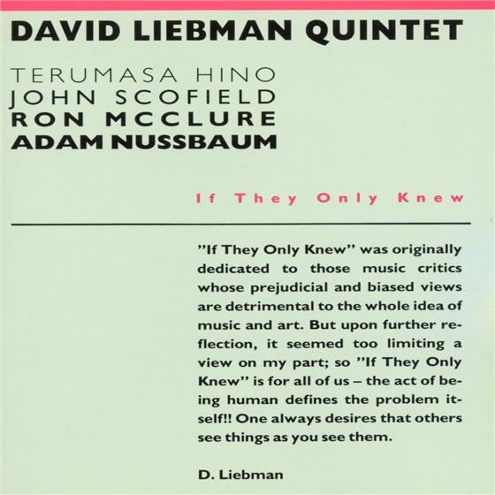 David Liebman - If They Only Knew
