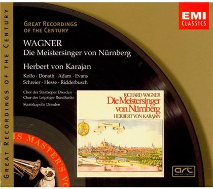 Helen Donath, Theo Adam, Richard Wagner (1813-1883), Herbert von Karajan & Ren&eacute; Kollo - Meistersinger Von N&uuml;rnberg (4 CDs)