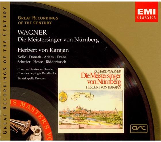 Helen Donath, Theo Adam, Richard Wagner (1813-1883), Herbert von Karajan & René Kollo - Meistersinger Von Nürnberg 4 CD