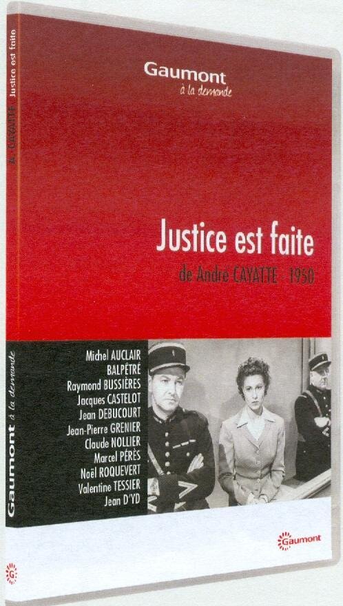 Justice est faite (1950) Collection Gaumont à la demande, n/b