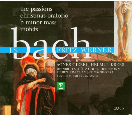 Fritz Werner & Johann Sebastian Bach (1685-1750) - Motetten/Oratorien 10 CD