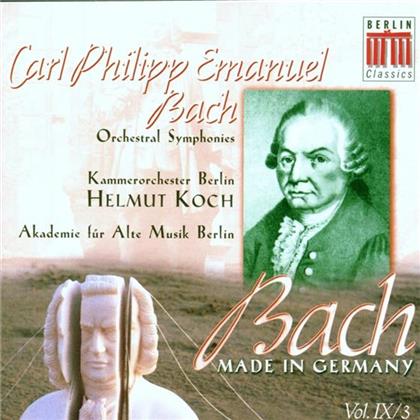 M&uuml;nch R./Kob/Koch H./+, Carl Philipp Emanuel Bach (1714-1788) & Helmut Koch - Orchestersinfonien 1-4/U.A.