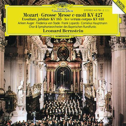 Wolfgang Amadeus Mozart (1756-1791), Leonard Bernstein (1918-1990), Arleen Aug&eacute;r, Federica von Stade, &hellip; - Ave verum corpus KV 618, Exsultate jubilate KV 165 (158a), Grosse Messe in c-moll KV 427 (417a)