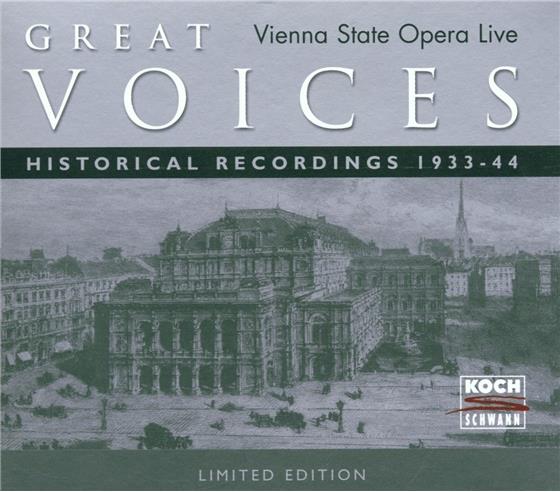 Wiener Staatsoper & Diverse Opern - Great Voices Vol.1-5 5 CDs