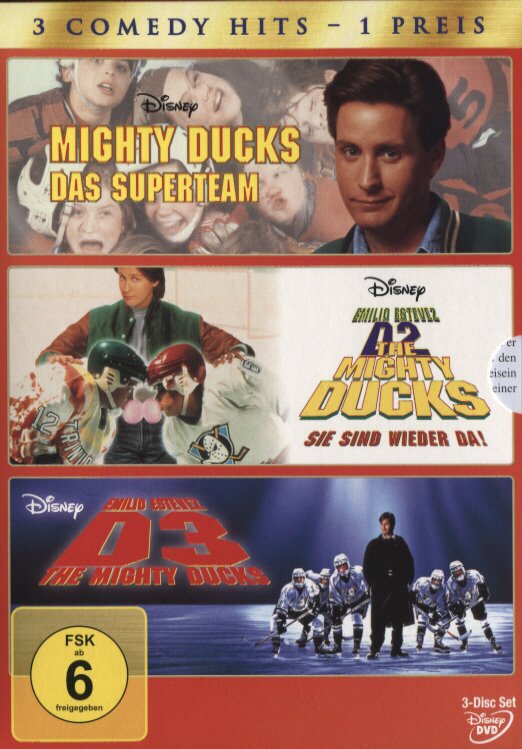 Mighty Ducks 1-3 3 DVDs