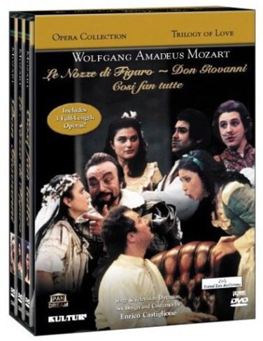 Wolfgang Amadeus Mozart (1756-1791) - Trilogy of love 3 DVDs