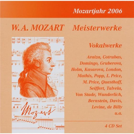Gruberova Edita / Wunderlich/+ & Wolfgang Amadeus Mozart (1756-1791) - Mozart Meisterwerke Vokal 4 CDs