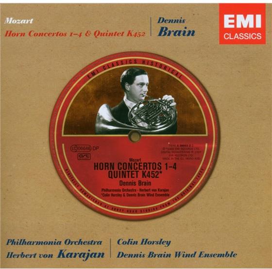 Brain, Wolfgang Amadeus Mozart (1756-1791) & Herbert von Karajan - Hornkonzerte/Quintet K452