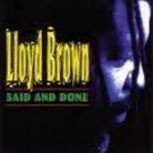 Lloyd Brown - Said & Done