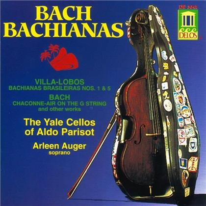 Arleen Aug&eacute;r, Heitor Villa-Lobos (1887-1959), Johann Sebastian Bach (1685-1750) & Yale Cellos of Aldo Parisot - Bachianas Brasileiras Nr1, Nr5, Chaconne-Air