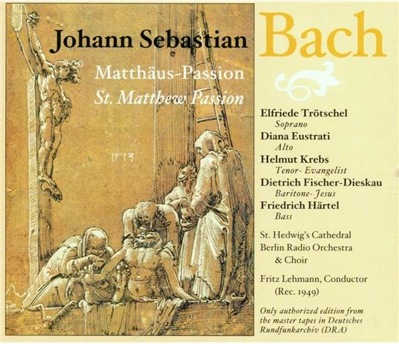 Troetschel, Eustrati, Krebs & Johann Sebastian Bach (1685-1750) - Matthäus Passion Bwv24 3 CDs