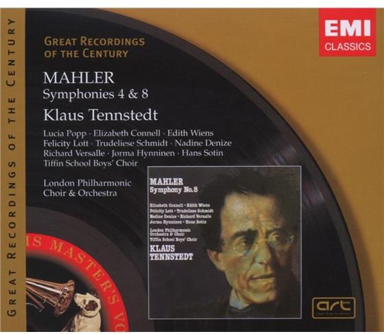 Klaus Tennstedt & Gustav Mahler (1860-1911) - Sinfonien 4,8 2 CDs