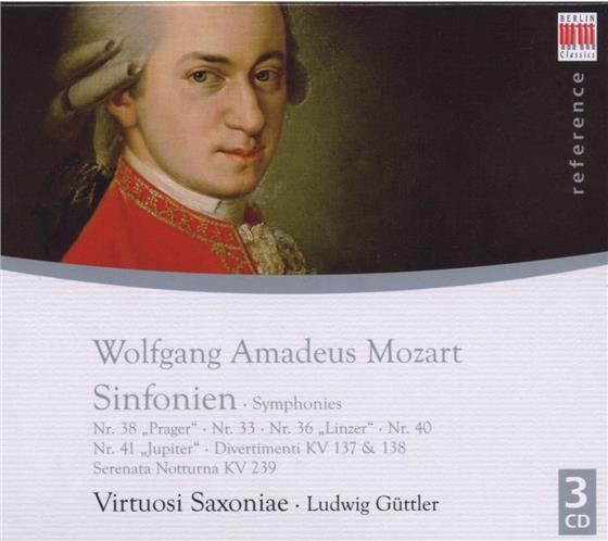 Ludwig Güttler & Wolfgang Amadeus Mozart (1756-1791) - Sinfonien 38/33/36/40/41 3 CDs
