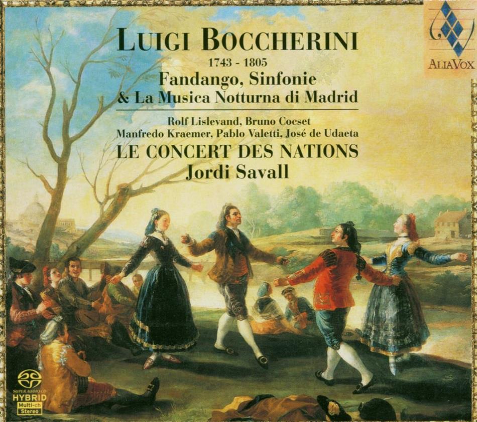 Luigi Boccherini (1743-1805), Jordi Savall & Le Concert des Nations - Fandango, Sinfonie & Mus.Notturna SACD