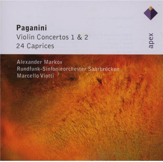 Markov & Nicolò Paganini (1782-1840) - Violinkonzerte 1+2/24 2 CD
