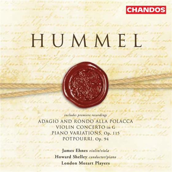 James Ehnes & Hummel - Adagio+Rondo/Potpourri