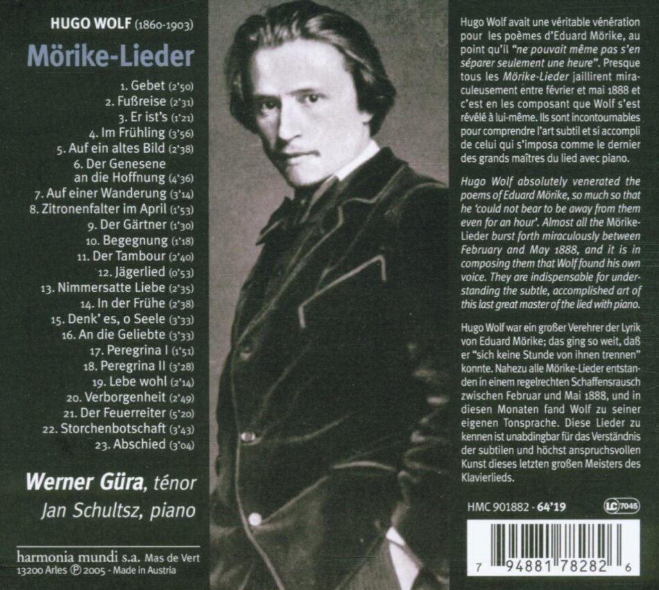 Güra/Schultsz & Wolf - Mörike-Lieder