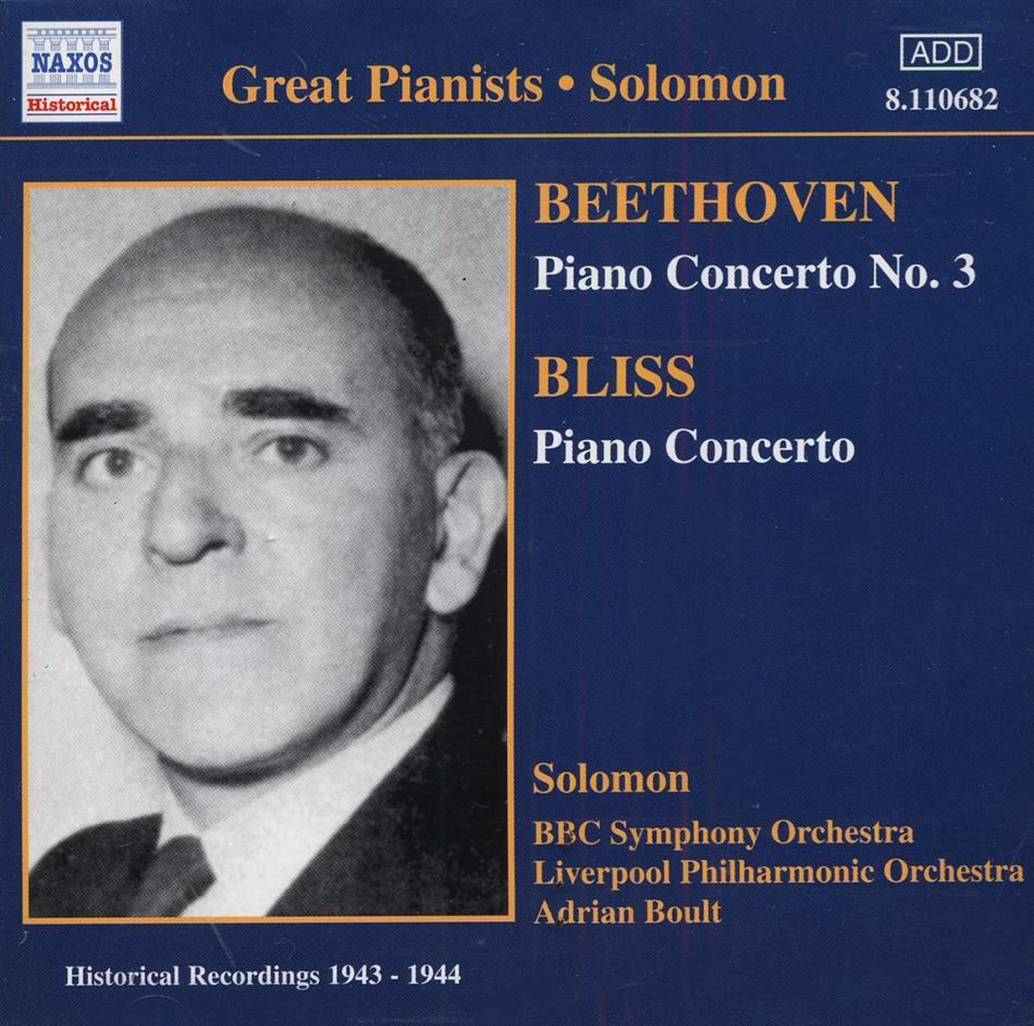 Solomon & Ludwig van Beethoven (1770-1827) - Klavierkonz.Nr 3/Bliss Conc.