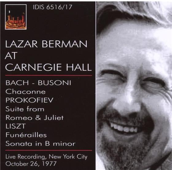 Lazar Berman & Bach/Busoni - Canegie Hall 2 CDs