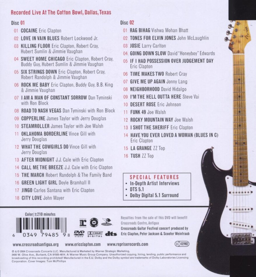 Eric Clapton - Crossroads Guitar Festival 2004 2 DVDs - English - DVD